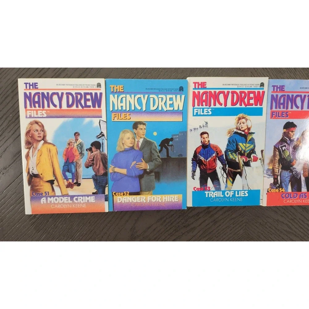Nancy Drew Files Books 51–55 Paperback Lot Mystery Series